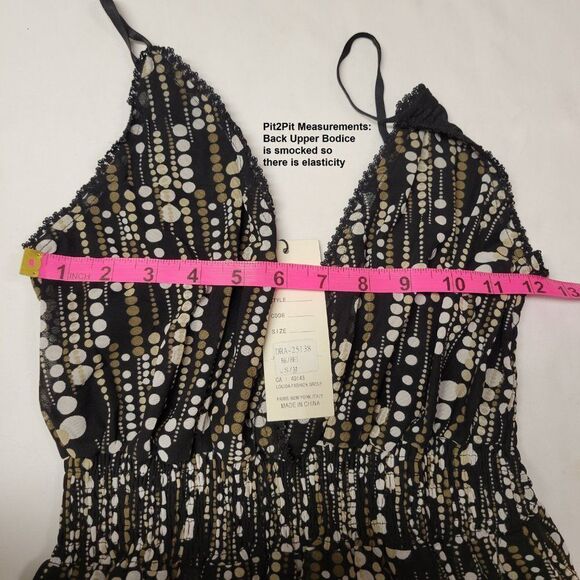 Polka Dot Spaghetti Strap Long Dress  Sizes S/M   M/L   - NWT - Picture 5 of 8